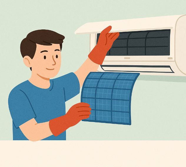 清洗該找誰？屏東冷氣空調清洗推薦，冷氣濾網怎麼拆下來清潔？5步驟輕鬆搞定！